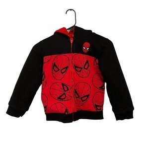 Marvel Spider-Man Fleece Zip Hoodie Kids Size 6
